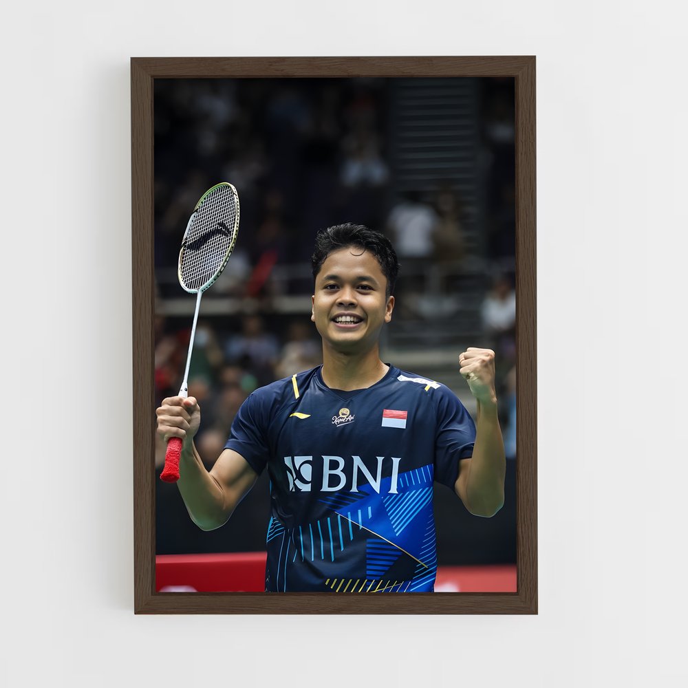 Poster Anthony sinisuka – affiche Badminton (vue 5)